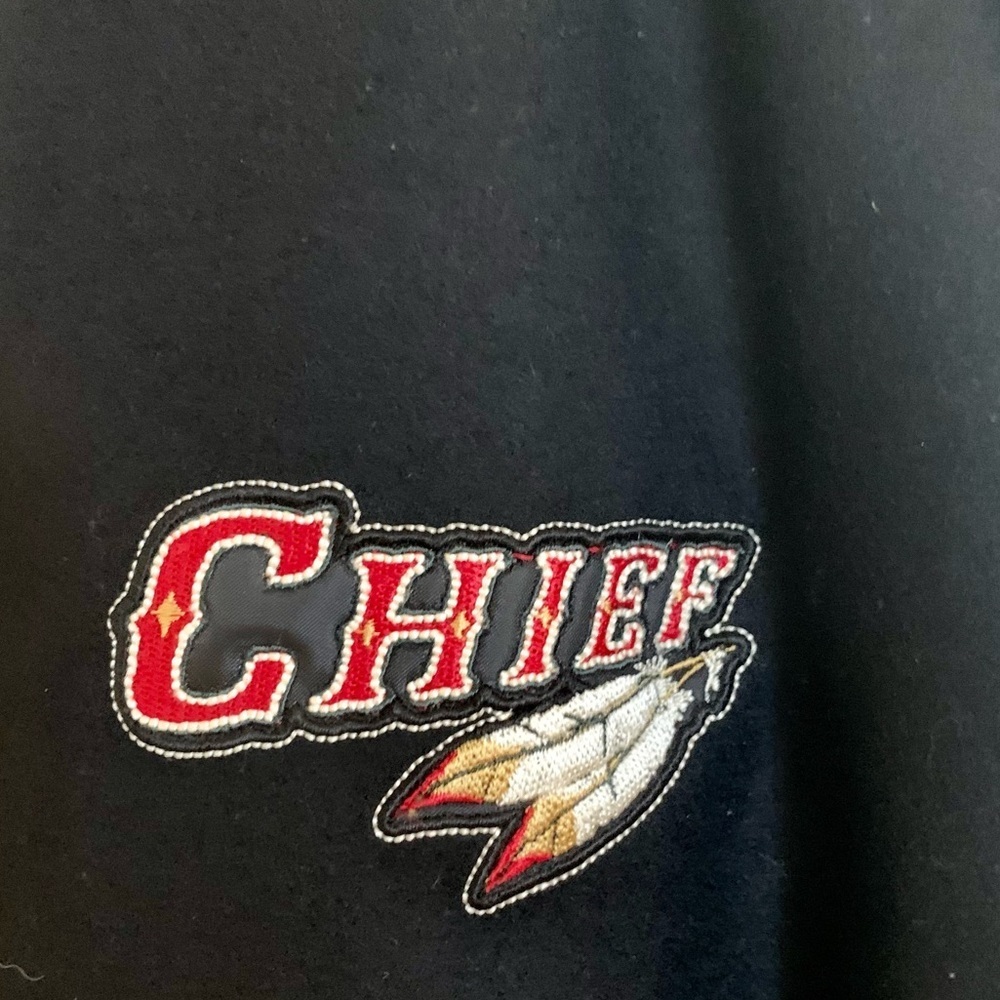 Kansas City Chiefs Varsity Bomber Jacket Letterman Style Size Medium - Picture 3 of 11